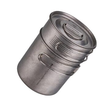 Складаний набір кемпінгового посуду для використання на свіжому повітрі, включаючи кемпінгову сковороду, горщики для пікніка для походів та подорожей з рюкзаком, нержавіюча сталь, кемпінг для кемпінгу на відкритому повітрі