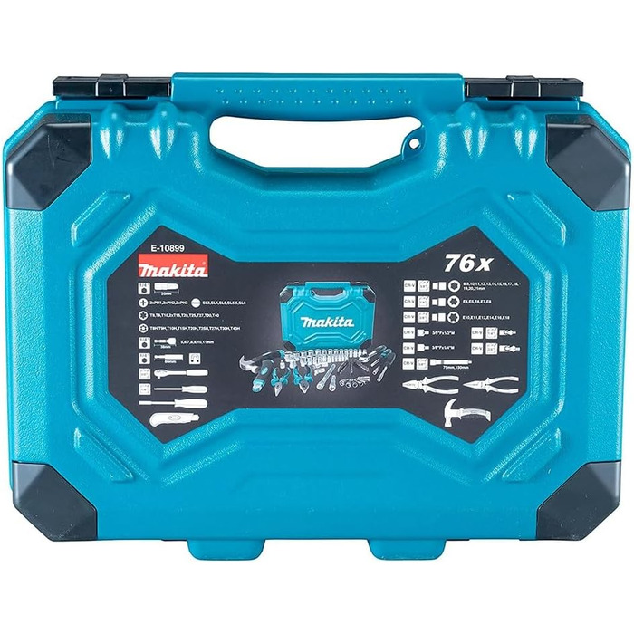 Набір ручних інструментів Makita E-10899, 76 предметів