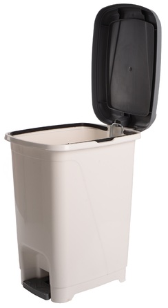 Корзина д/сміття VIOLET HOUSE 0156 White з педал. 8 л (0156 White 8 л) (7246358)