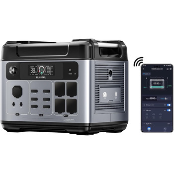 Портативна зарядна станція OUKITEL P2001 Plus 2048 Втгод, сонячний генератор з акумулятором LiFePO4, 4 x 2400 Вт (пік 4800 Вт) змінного струму, швидка зарядка 0-100 за 1 годину, зарядна станція для дому, подорожей, кемпінгу P2001 PLUS 2400 Вт
