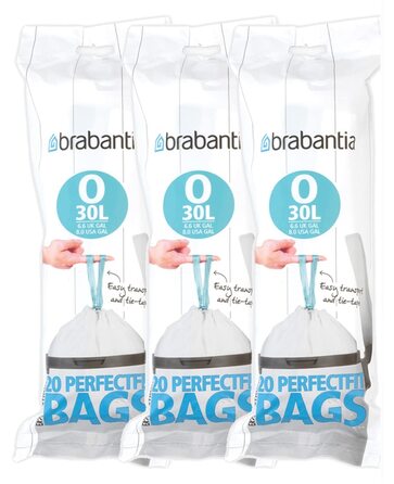 Сміттєві пакети Brabantia 30 літрів (O) (60 шт. ).