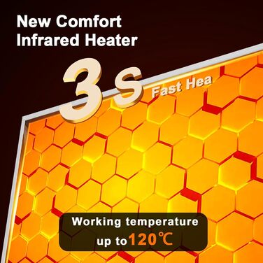 Інфрачервоний обігрівач picture 300 Вт - Швидко нагрівається за 1-3 хвилини - Енергоефективний із захистом від перегріву - Надзвичайно тихий - Сертифіковано TV та має 10-річну гарантію - Sunset 300 Вт - Без пульта дистанційного керування Sunset