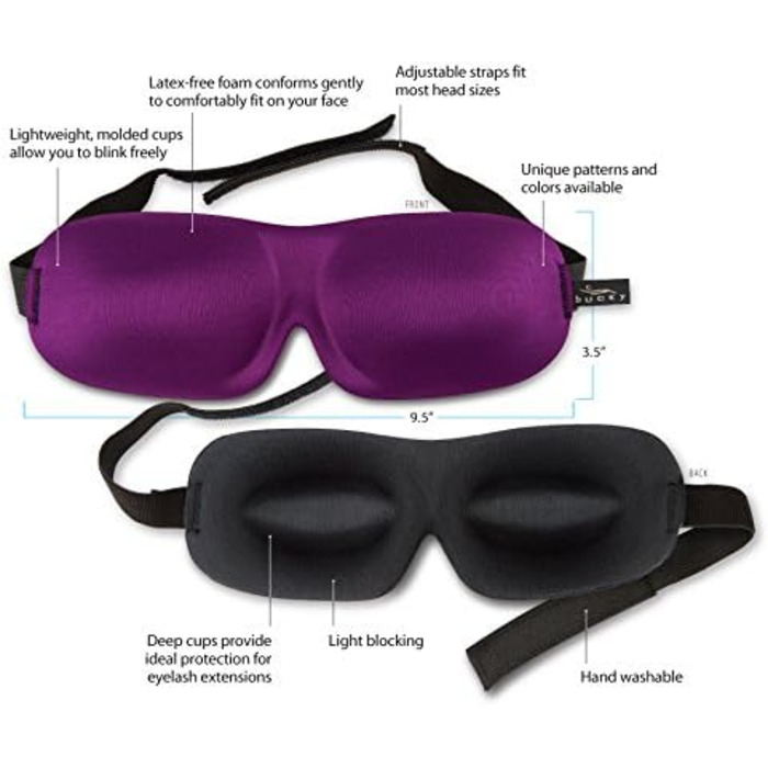 Маска для сну Bucky 40 Blinks Морське скло