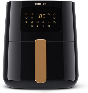 Мультипіч Philips Airfryer 5000 Series L, 4,1 л (0,8 кг), мультипіч 13-в-1, підключення до Wi-Fi, на 90 менше жиру завдяки технології Rapid Air, додаток Рецепти (HD9255/80)