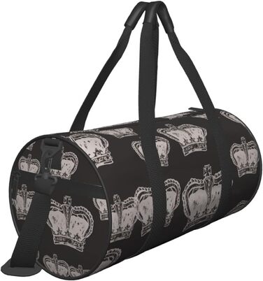 Вінтажна дорожня сумка Корона, спортивна сумка для чоловіків та жінок, містка спортивна сумка-мішок