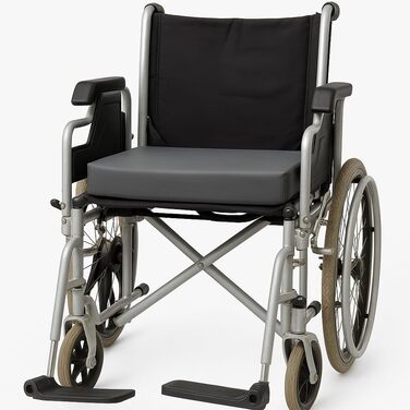 Протипролежнева подушка, в&39язкоеластична, 40x40x7 см - для використання в інвалідних візках, офісах та транспортних засобах - водовідштовхувальний чохол - постуральний дизайн