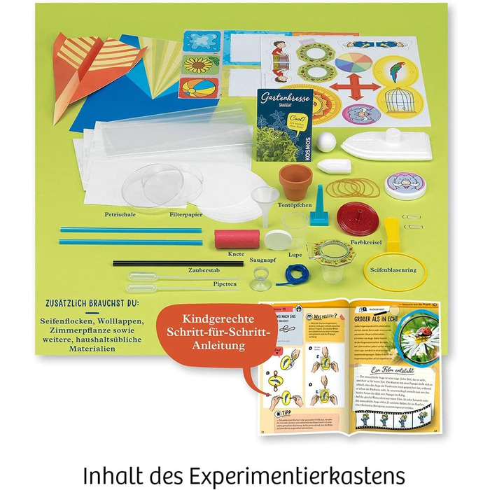 Мій перший набір для експериментів Закони природи - Легко, грайливі експерименти для маленьких дослідників, набір для експериментів для дітей віком від 5 років, 602284