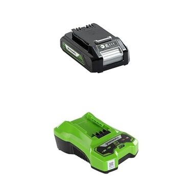 Акумулятор G24B2 Greenworks 24V 2A акумуляторний зарядний пристрій G24C, 24V