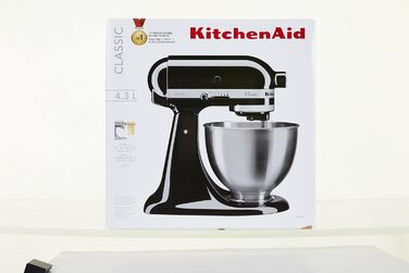 Кухонні комбайни KitchenAid CLASSIC 4.3 л з відкидною головкою двигуна, 4,3 л, чорний чорний одинарний