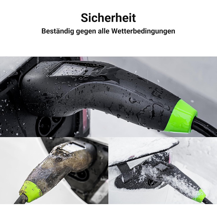 Електромобілі Мобільний зарядний пристрій Wallbox 11kW 7m EV Тип 2 до CEE 16A з додатком e-Car Домашня зарядка без Wallbox 2in1 Су