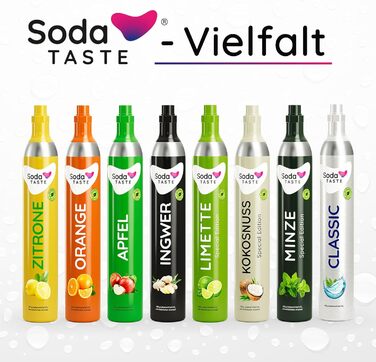 Економ-пакет Mysoda Woody - поновлювана деревна композитна содова з пластиковою пляшкою 1 л без бісфенолу А, класичним циліндром CO2 балон CO2 вапна (сірий)