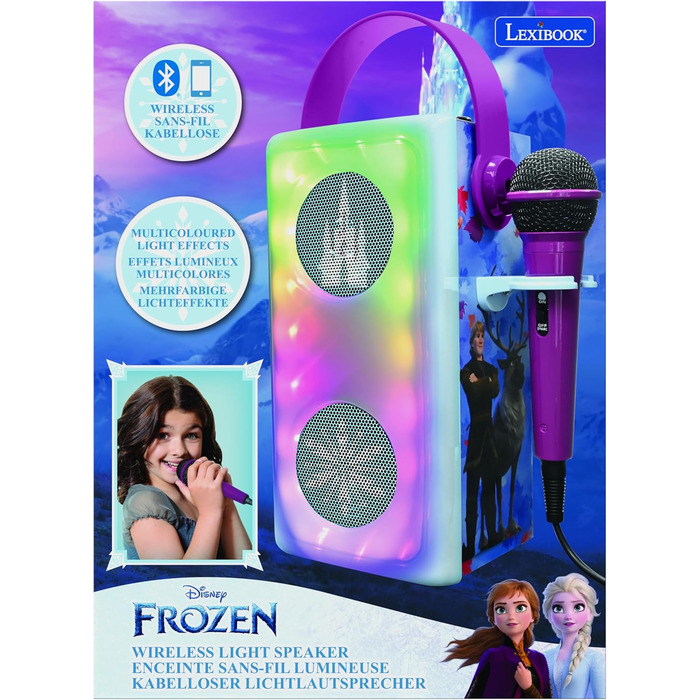 Колонка Lexibook Frozen BTP185FZZ, бездротова, з мікрофоном, синя