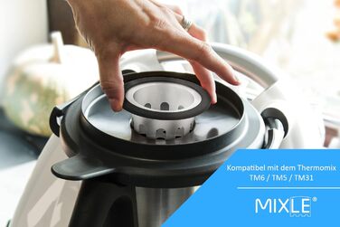Насадка Sptzle (міксле), сумісна з Thermomix TM6, TM5, TM31 і TM Friend, аксесуарами, шпецле-машиною, виготовлена з нержавіючої сталі, безпечної для харчових продуктів