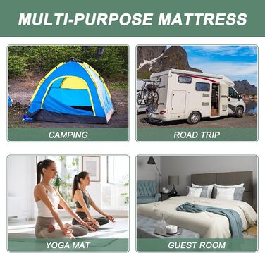 Матрац футон 140 x 200 см, розкладний матрац, товщина 10 см, японський матрац на підлозі, розкладний матрац, дихаючий лежак на підлозі, гостьове ліжко для кемпінгу, диван (чорний, повний матрац), чорний 140 x 200 см