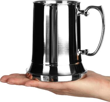 Кухоль з нержавіючої сталі - металевий пивний кухоль - термокружка з двома стінками - кемпінгова кружка без бісфенолу А 450 мл