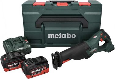 Акумуляторна пила Metabo SSE 18 LTX BL (602267810) 18В 2 шт. LiHD зарядний пристрій ASC 145 пластиковий кейс, тип акумуляторної ба