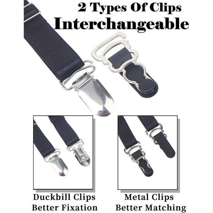 Жіночий пояс для панчіх ohyeahlady, широкий, з PU-шкіри, з 6 підвісними тримачами, великий розмір, з 12 змінними кліпсами та стрінгами