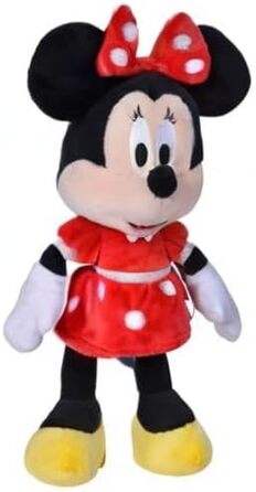 М'яка іграшка Disney Мінні Маус, 25 см, у червоній сукні, для немовлят з перших місяців життя, 6315870226 -
