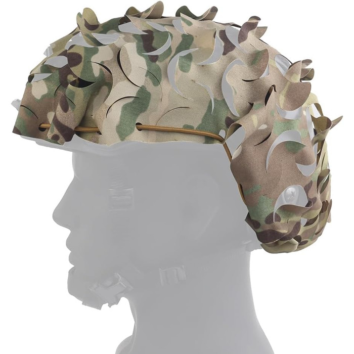 Тактичний чохол для шолома камуфляжного типу, військове спорядження, швидкий чохол для шолома для пейнтболу, полювання, стрільби, розмір M/L, один розмір CP