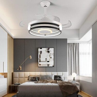 Сучасний одномісний вентилятор, підвісний світильник для спальні, світильник для гостьової кімнати, світильник для кабінету, стель