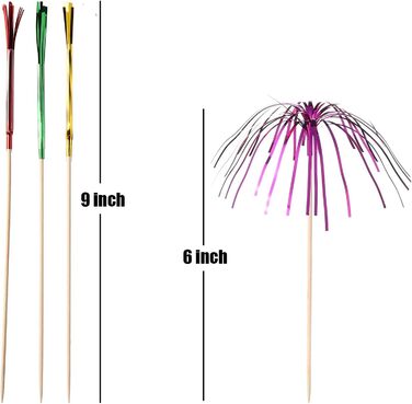 Шампури для коктейлів Вибір для коктейлів Палички для феєрверків, палички для феєрверків Прикраса для коктейлів, які використовуют