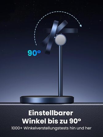 Зарядна станція UGREEN MagFlow 2 в 1 для iPhone сумісна з зарядним пристроєм Magsafe Бездротовий зарядний пристрій для iPhone 16/1