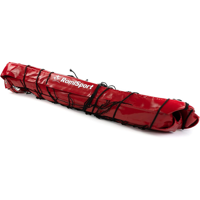 Професійна волейбольна сітка RomiSport для пляжного волейболу, 8,5 м, жовта, Всепогодна (для залів та вулиці)