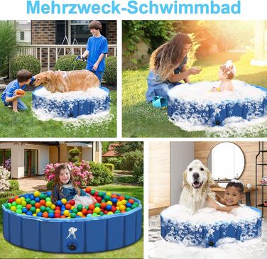 160 * 30CM Dog Bath Bath Stable Swimming Pool Pet Baby Swimming Pool Non-Slip Portable Blue, 160 * 30CM Dog Bath Bath Stable Swimming Pool Pet Baby Swimming Pool Non-Slip Portable Blue