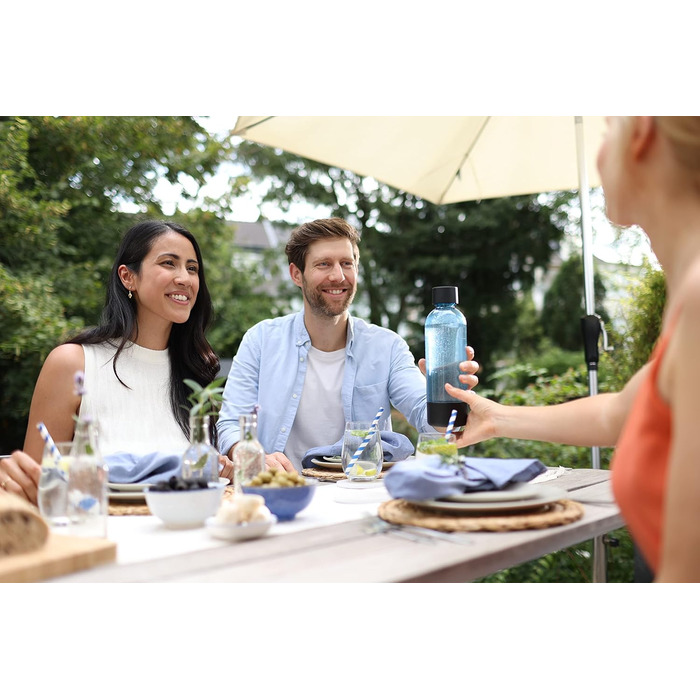 Стартовий набір Sodapop Soda Maker Joy Eco з циліндром CO і ПЕТ-пляшкою Виготовлений з переробленого матеріалу Чорний Висота 43 см