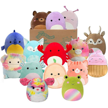 М&39які іграшки SQCR04665 - Таємнича коробка, містить 3 м&39які іграшки-сюрпризів розміром 20 см, офіційні плюшеві іграшки Jazwares, таємничий набір з 3 плюшевих іграшок 20,3 см Таємнича коробка