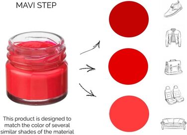 Набір для догляду за взуттям MAVI STEP Aurora із замші та нубуку - Розкішний набір для догляду за взуттям - 162 - яскраво-червоний, 163 темно-помаранчевий, один розмір