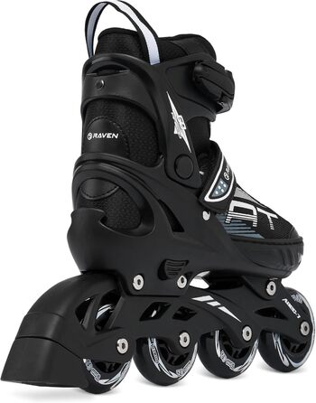 Ковзани/роликові ковзани RAVEN Profession 2-в-1 для дітей та дорослих, регульовані розміри 38-42 (25 см-27,5 см), чорні