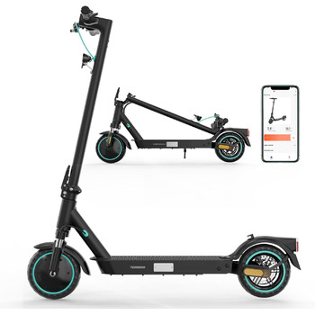 Електросамокат з допуском до дорожнього руху (ABE), Макс. 20 км/год, Зручна амортизація, Підключення до APP, Складаний, Світлодіод