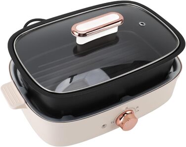 Багатофункціональні електричні каструлі та сковорідки, гарячі каструлі, покриття стіками, регульований контроль температури, кухонне приладдя (HEEPDDmh4gqn3xu6-11)