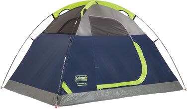 Намет кемпінговий купольний 2-місний Coleman Sundome – 3-сезонний, WeatherTec, водостійкий, Navy/Grey
