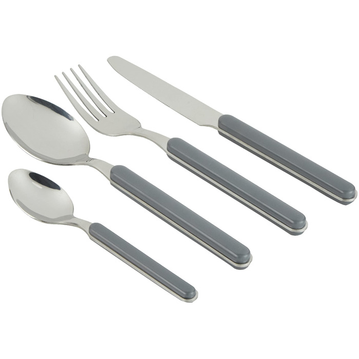 Набір столових приборів BRUNNER Delice 16 предметів сірий одинарний