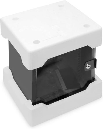 Мережева шафа DIGITUS 10 дюймів - 6U - Настінне кріплення - ВxШxГ 330x312x300 мм - Вантажопідйомність 30 кг - Корисна глибина 240 мм - Серія SOHO - Чорний 6U