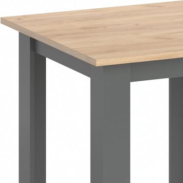 Обідній стіл Vicco Karlos, обідній стіл, дуб Goldkraft/антрацит, 80 x 80 см