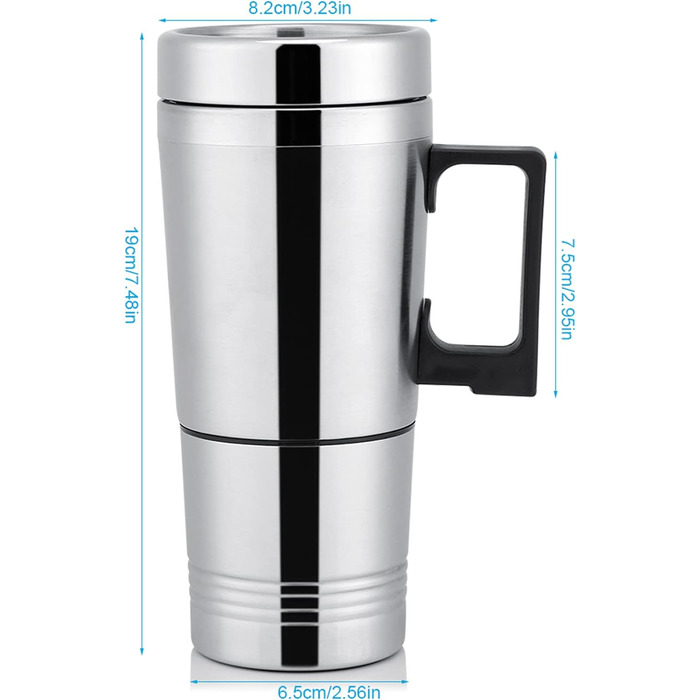 Чайник для подорожей, 300 мл, електричний чайник з нержавіючої сталі для автомобіля, портативний чайник для кемпінгу (24 В) 24 В