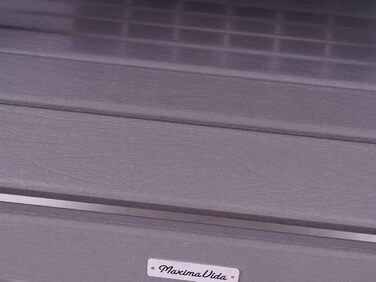 Садове крісло MaximaVida Adirondack з підставкою для ніг Montreal Grey Plastic - Низькі витрати на догляд