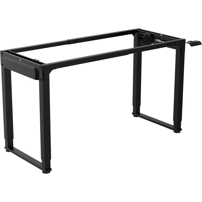 Регульована по висоті каркас столу Kirkkonummi зі сталі з 2 двигунами та 2 функціями пам&39яті, електрична, 135x55 см, чорна