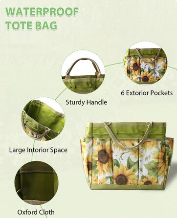 Набір садових інструментів MOSFiATA Gartenwerkzeug 12 предметів, міцна нержавіюча сталь, дерев'яні ручки з антиковзким покриттям та водонепроникна сумка для транспортування