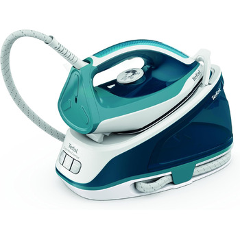 Парова прасувальна станція 5,2 бар Паровий удар 280 г / хв. Безперервна подача пари 120 г/хв. Технологія Calc Clear Підошва Xpress