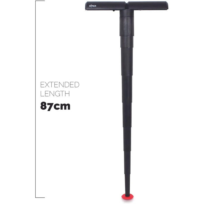 Телескопічний стілець Sitpack 2.0 - Складаний кемпінговий стілець для кемпінгу, подорожей, відпочинку, використання на свіжому повітрі - У комплекті чохол та 2 змінні ніжки - Надзвичайно маленький та легкий - Висота 16,8 см та діаметр 6,7 см, 560 г - Витр