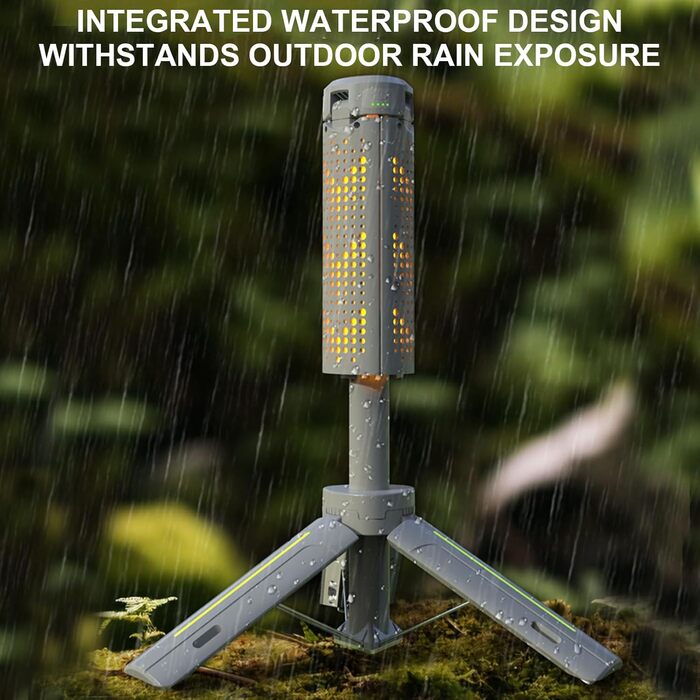 Ліхтар для кемпінгу з 2 шт., регульованою підставкою-штативом, телескопічним ліхтарем з акумулятором ємністю 8000 мАг, портативним ліхтариком для використання у відключення електроенергії, кемпінгу, походів, риболовлі, подорожей та надзвичайних ситуацій (