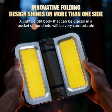 Світлодіодні кемпінгові ліхтарі, водонепроникні акумуляторні магнітні сонячні вуличні ліхтарі для походів, піших прогулянок, нічної риболовлі, прогулянок, роботи