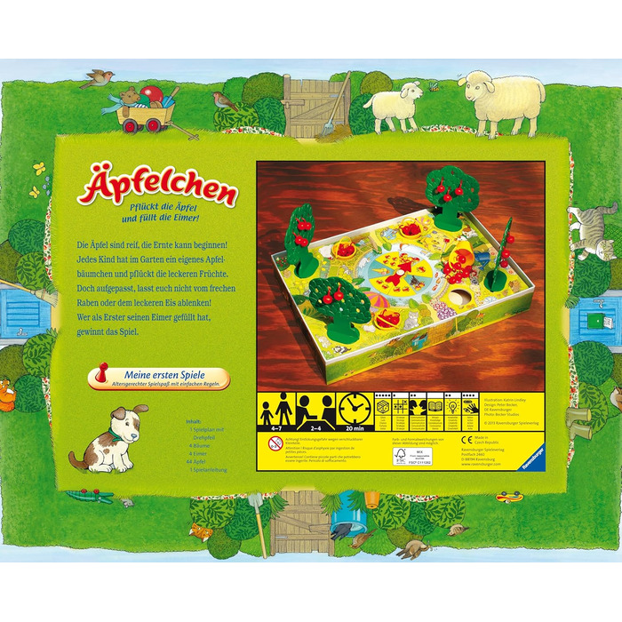 Маленькі яблука - Колекціонерська гра для дітей, збирання яблук для 2-4 гравців віком 4-7 років, 22236 -