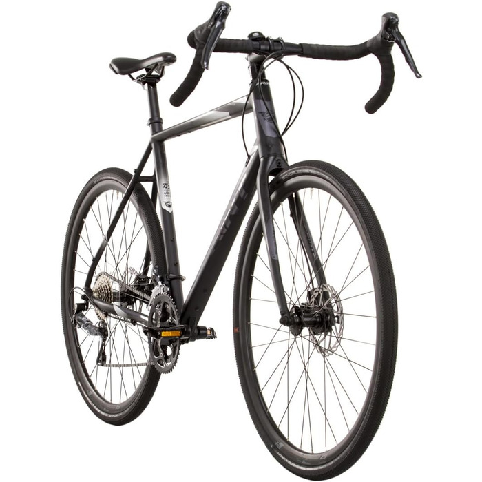 Чоловічий гравійний велосипед Airtracks 28 дюймів Whisper 5.0 2 x 9 Shimano SORA R3000 чорний - розміри рами 52 см та 56 см - модель 2026 56 см (зріст 180-195 см)