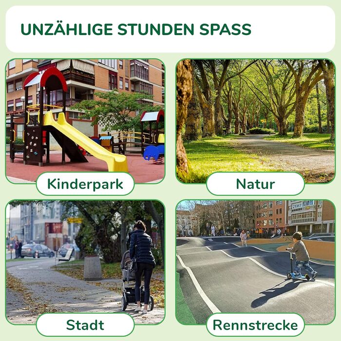 Надлегкий велосипед-балансир - для дітей 2, 3, 4 і 5 років, зелений