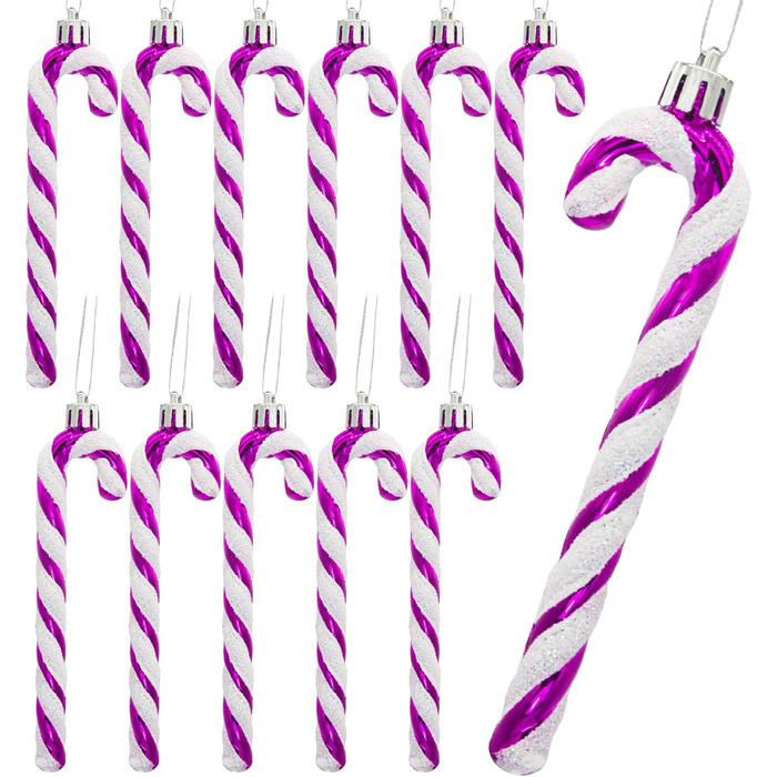 Різдвяних прикрас у формі цукерок для ялинки 12 шт No-Hell